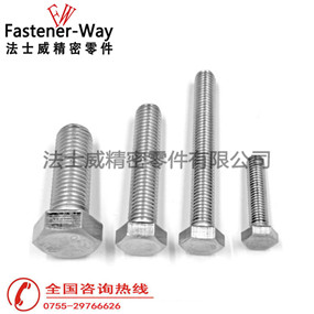 國標GB5783不銹鋼外六角螺絲 國標GB5783不銹鋼外六角螺絲