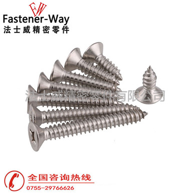 法士威GB846十字沉頭不銹鋼自攻螺絲 法士威GB846十字沉頭不銹鋼自攻螺絲