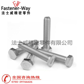 國標GB5783不銹鋼外六角螺絲產品 國標GB5783不銹鋼外六角螺絲產品