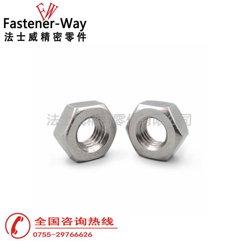 GB171不銹鋼六角細牙螺母2 GB171不銹鋼六角細牙螺母2