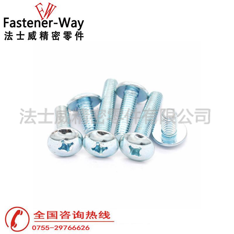 法士威JISB1111十字槽大扁頭機牙螺絲釘4 法士威JISB1111十字槽大扁頭機牙螺絲釘4
