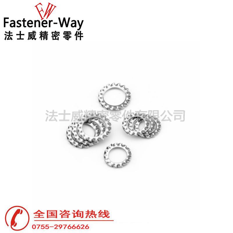 法士威GB862.2不銹鋼外鋸齒鎖緊墊圈墊片4 法士威GB862.2不銹鋼外鋸齒鎖緊墊圈墊片4