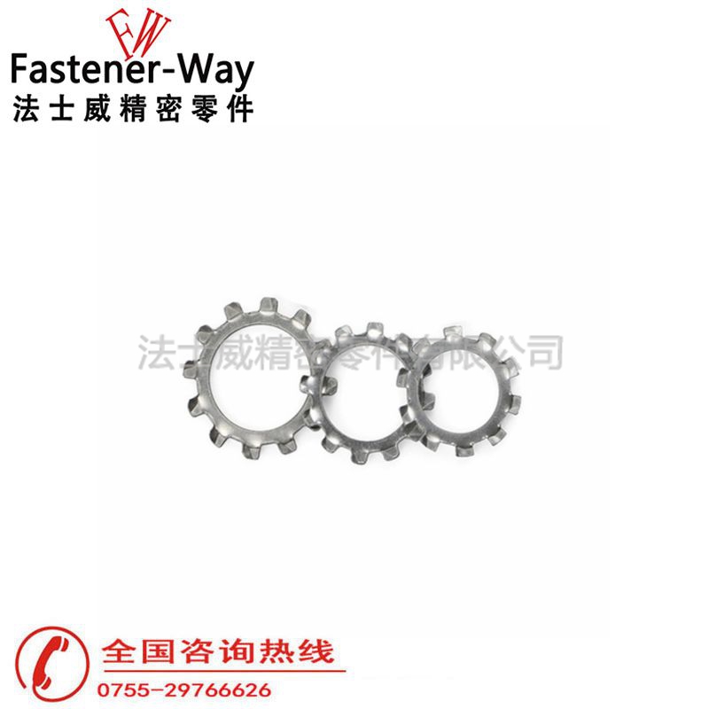 法士威GB862.1不銹鋼外花齒防松墊圈墊片1 法士威GB862.1不銹鋼外花齒防松墊圈墊片1