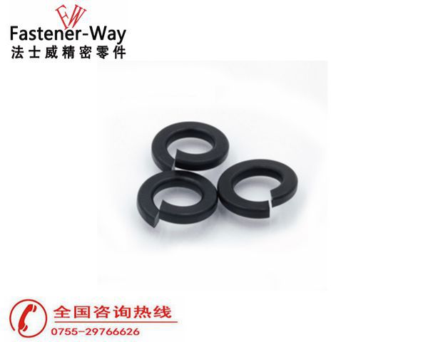 碳鋼鍍鋅發黑DIN127彈墊 開口彈簧墊圈