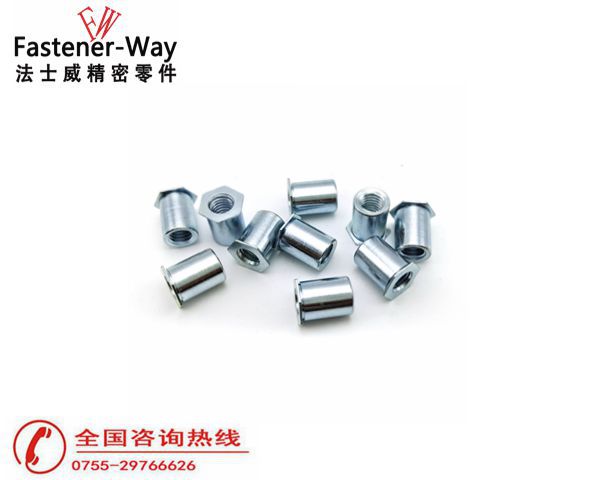 SOA-440-4通孔鋁材壓鉚螺母柱6 SOA-440-4通孔鋁材壓鉚螺母柱6