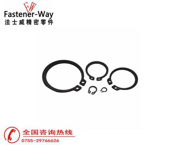 GB894.1軸卡軸用擋圈 碳鋼發黑C型卡簧