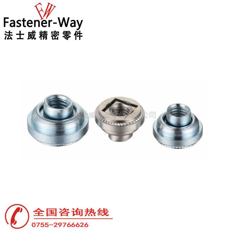 LAS-M3-2碳鋼鍍鋅自鎖浮動螺母 LAS-M3-2碳鋼鍍鋅自鎖浮動螺母