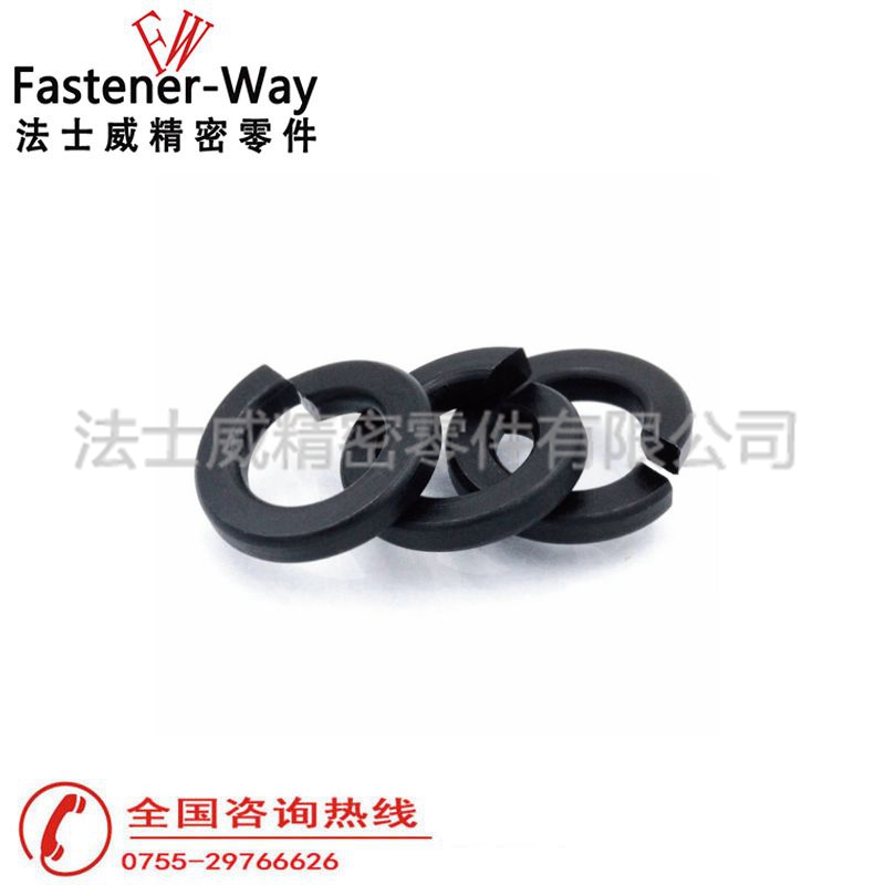 碳鋼鍍鋅發黑DIN127彈墊 開口彈簧墊圈 碳鋼鍍鋅發黑DIN127彈墊 開口彈簧墊圈