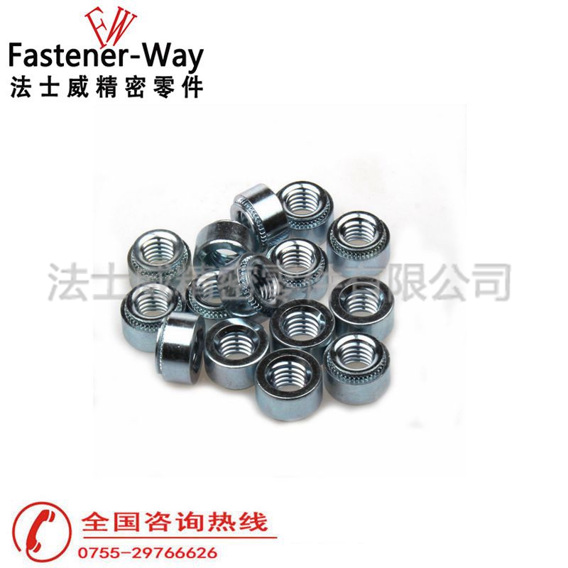 SP-M4-0不銹鐵自鎖緊壓鉚螺母2 SP-M4-0不銹鐵自鎖緊壓鉚螺母2