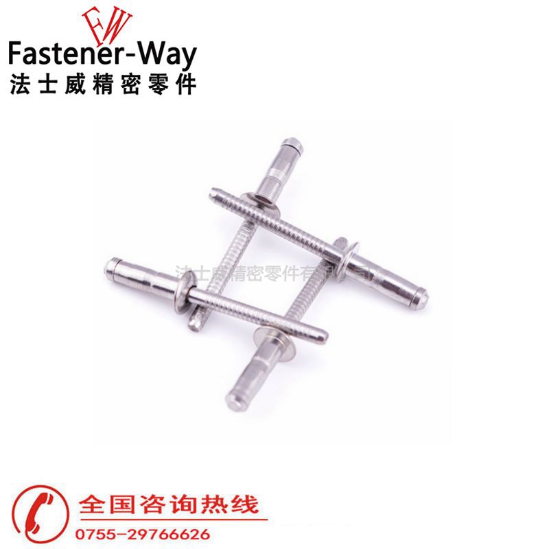 不銹鋼單鼓抽芯鉚釘拉釘3 不銹鋼單鼓抽芯鉚釘拉釘3