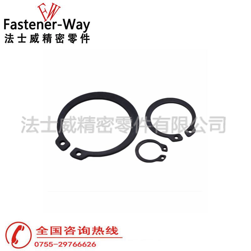 GB894.1軸卡軸用擋圈 碳鋼發黑C型卡簧4 GB894.1軸卡軸用擋圈 碳鋼發黑C型卡簧4