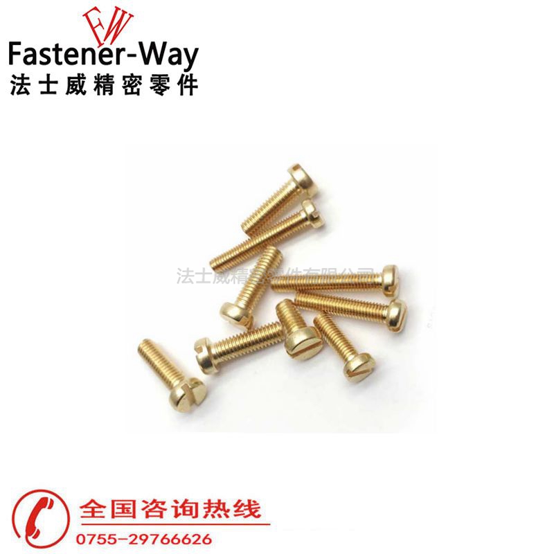 圓頭一字槽銅螺絲5 圓頭一字槽銅螺絲5