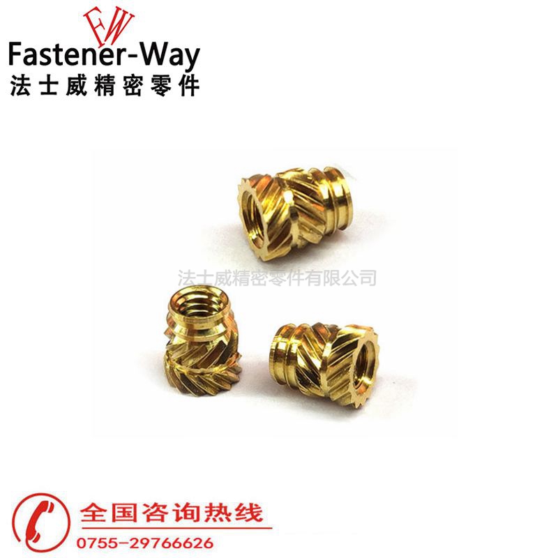 PSM黃銅熱熔螺母注塑銅螺母3 PSM黃銅熱熔螺母注塑銅螺母3