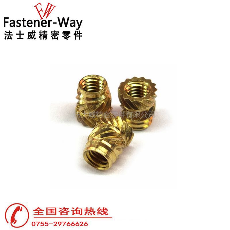 PSM黃銅熱熔螺母注塑銅螺母 PSM黃銅熱熔螺母注塑銅螺母