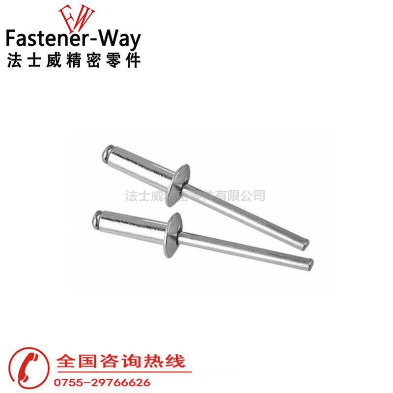 小帽沿抽芯鉚釘拉釘4 小帽沿抽芯鉚釘拉釘4